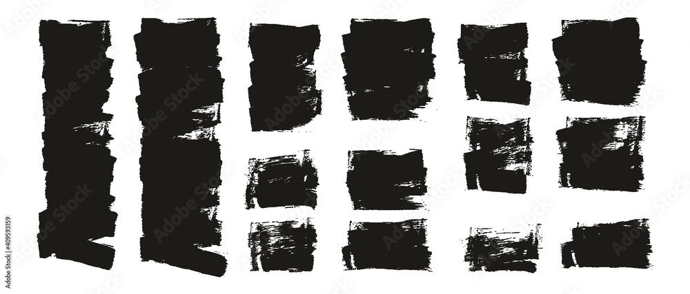 Flat Sponge Thin Artist Brush Short Background High Detail Abstract Vector Background Set Flat Sponge Thin Artist Brush Short Background High Detail Abstract Vector Background Set