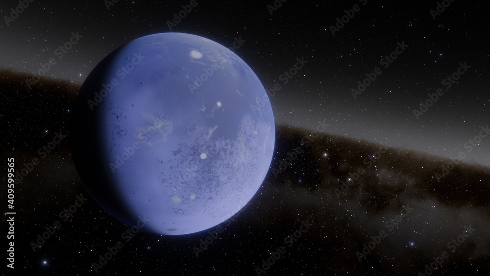 Obraz premium Planets and galaxy, science fiction wallpaper. Beauty of deep space. Billions of galaxy in the universe Cosmic art background 3d render 