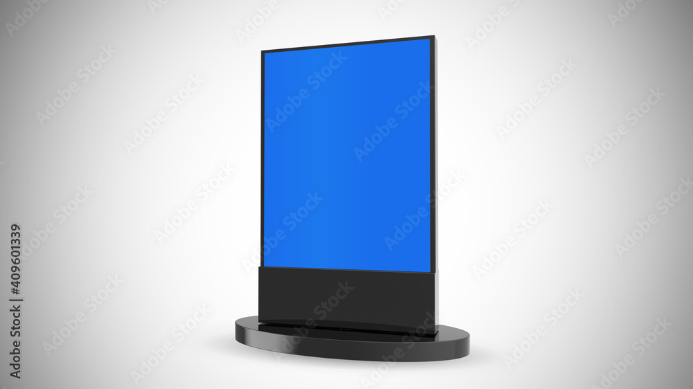 Led signage 3d rendering mockup design Led signage 3d rendering mockup design