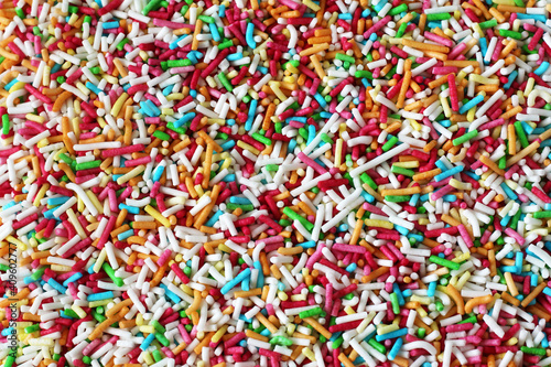 mix of small colourful sprinkles