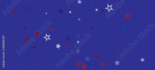 National American Stars Vector Background. USA Veteran's Labor Memorial Independence President's 4th of July 11th of November Day