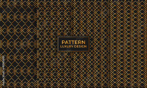 Pattern Square Gold Design Set