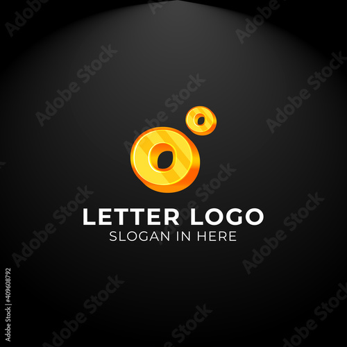 Luxury vector logotype. Double Letter o Logo. Logo for your Company, Business Card, Merchandise. Alphabet Logo, Symbol, Letter o Icon