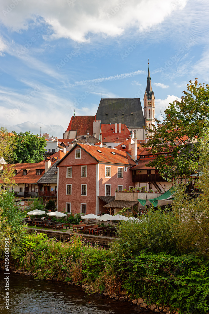 Historic Center of Cesky Krumlov.The city was given a UNESCO World Heritage Site status in 1992.
