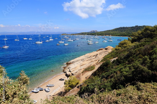 Obraz na płótnie Pointe de Béarlieu à Porquerolles w salonie