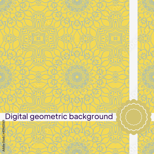 Modern stylish abstract texture. Repeating geometric tiles. Vector illustration