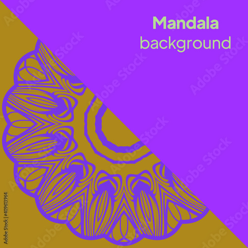 Mandala. Vintage decorative elements. Vector illustration