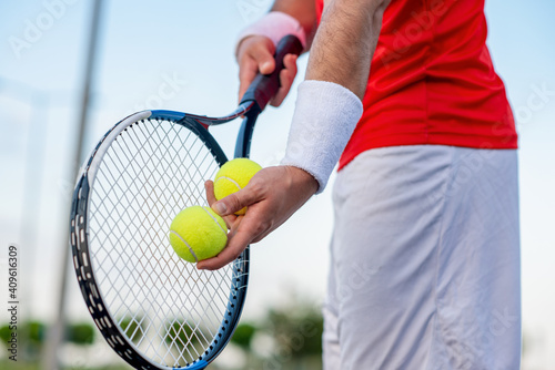 Young man playing tennis © ivanko80