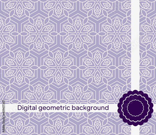 geometric decorative seamless pattern. vector illustration. for interior design, wallpaper, textiles