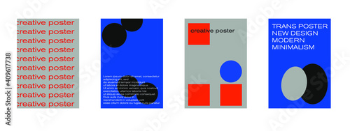 Company identity brochure template collection. Business presentation vector A4 vertical orientation front page mock up set. Corporate report cover abstract geometric illustration design layout bundle.