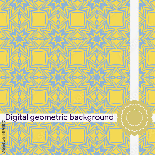 Modern stylish abstract texture. Repeating geometric tiles. Vector illustration