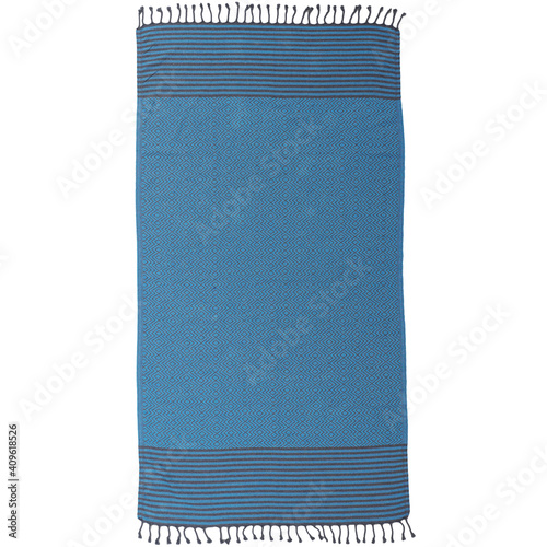 Beach fashion Turkish towels isolated cutout on white background with clipping path
