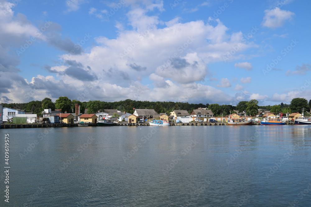 kleines Fischerdorf am Haff