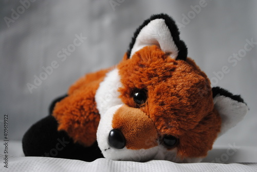 Fox teddy resting.