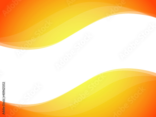 Abstract curve background, orange waves, curves design with copy space, vector, wavy elements and shapes for presentation, template