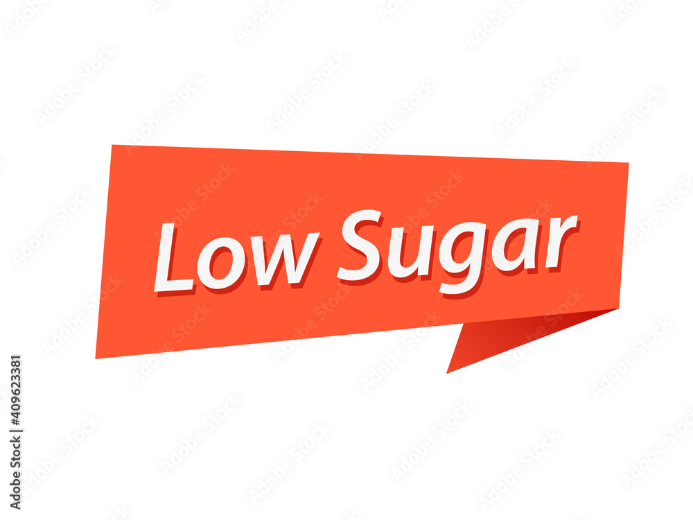 Low Sugar banner design vector Low Sugar banner design vector