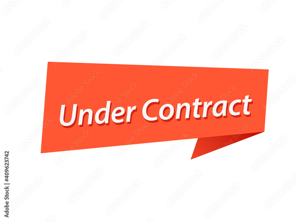 Under contact banner design vector Under contact banner design vector
