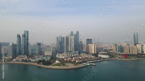Wallpaper Mural Aerial photography of the architectural landscape of Qingdao Financial Center Torontodigital.ca