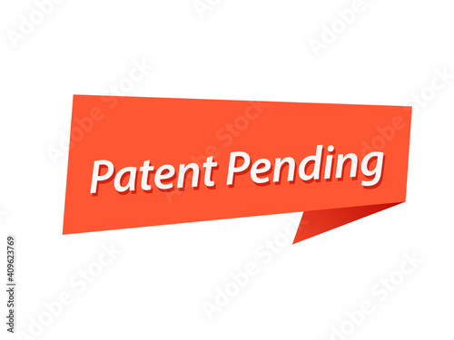 Patent pending banner design vector