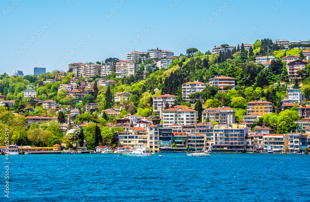 Bosphorus coastline view in Istanbul