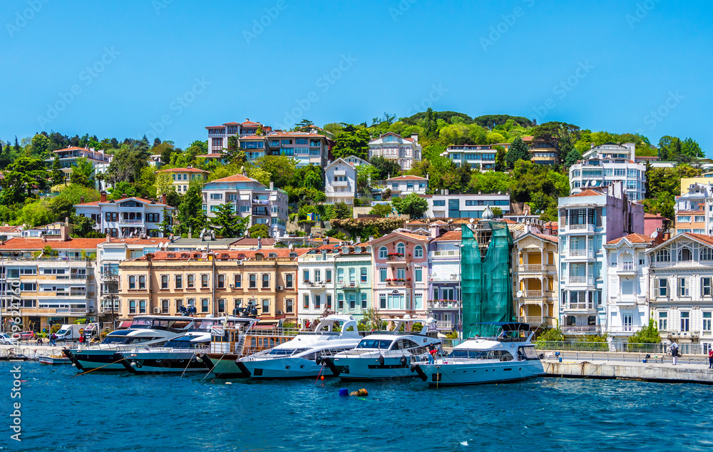 Bosphorus coastline view in Istanbul