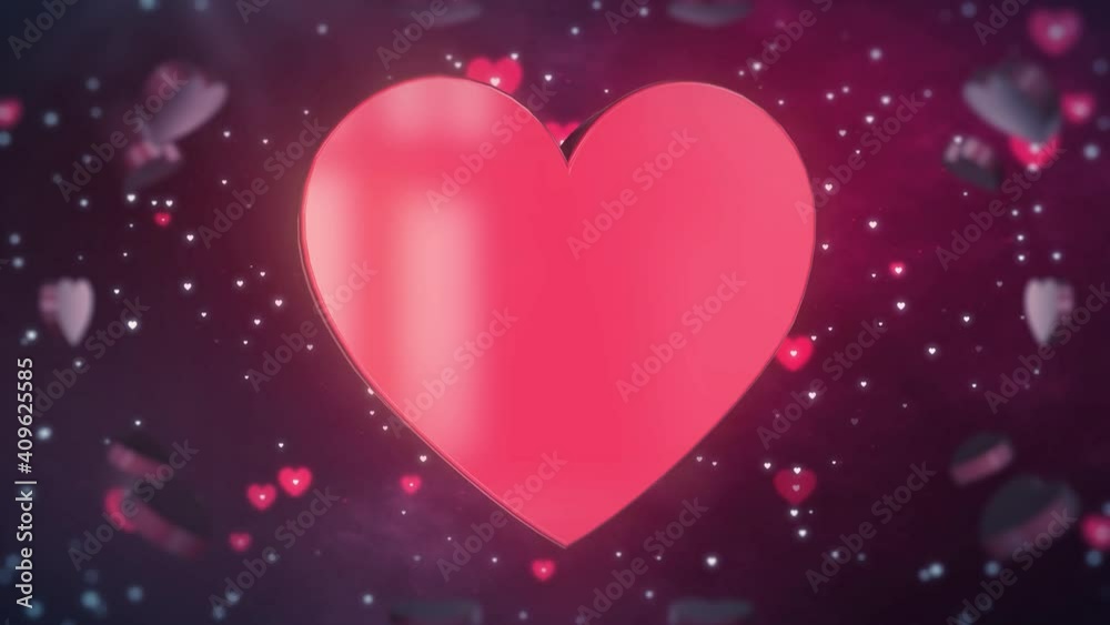 Beautiful background of 3d hearts. Valentine's Day. 14th February. hearts fly. For the beloved. Mothers Day. Birthday. For wedding clips LOOP 4K video Beautiful background of 3d hearts. Valentine's Day. 14th February. hearts fly. For the beloved. Mothers Day. Birthday. For wedding clips LOOP 4K video