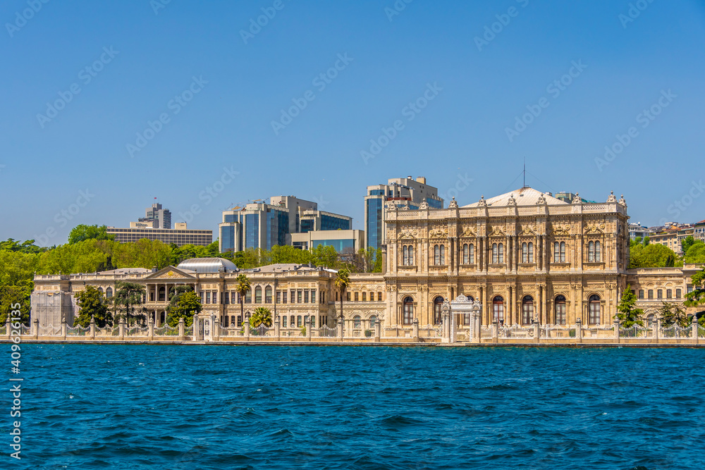 Dolmabahce Palace view in Istanbul