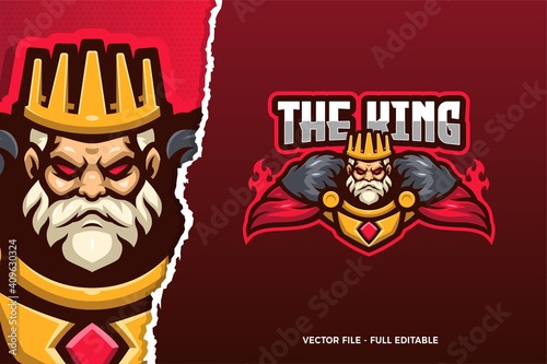 The King E-sport Logo Template