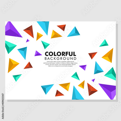 Creative Colorful Geometric Background. Modern Horizontal Composition. Abstract Illustration. © Beni Putra