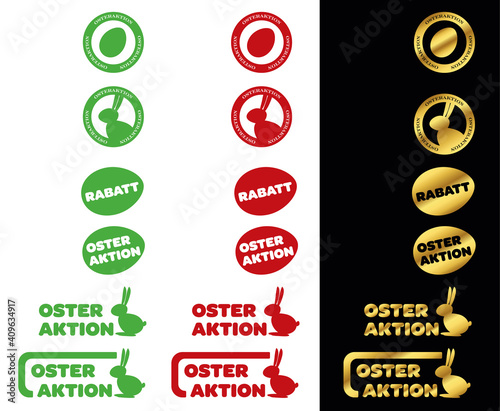 Störer für Ostern für Webseiten oder Anzeigen