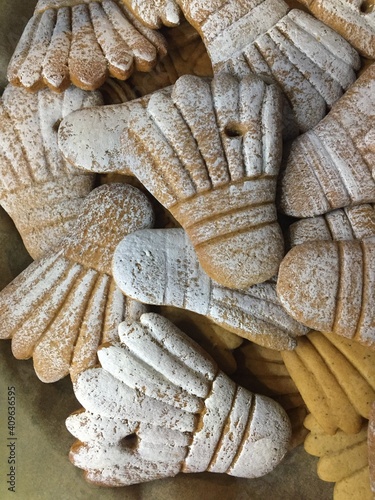 gingerbread badminton shuttlecock. sweet food dessert, background