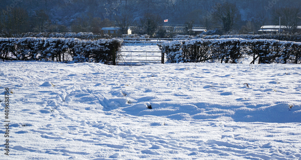 custom made wallpaper toronto digitalSnow covered farm fields in winter