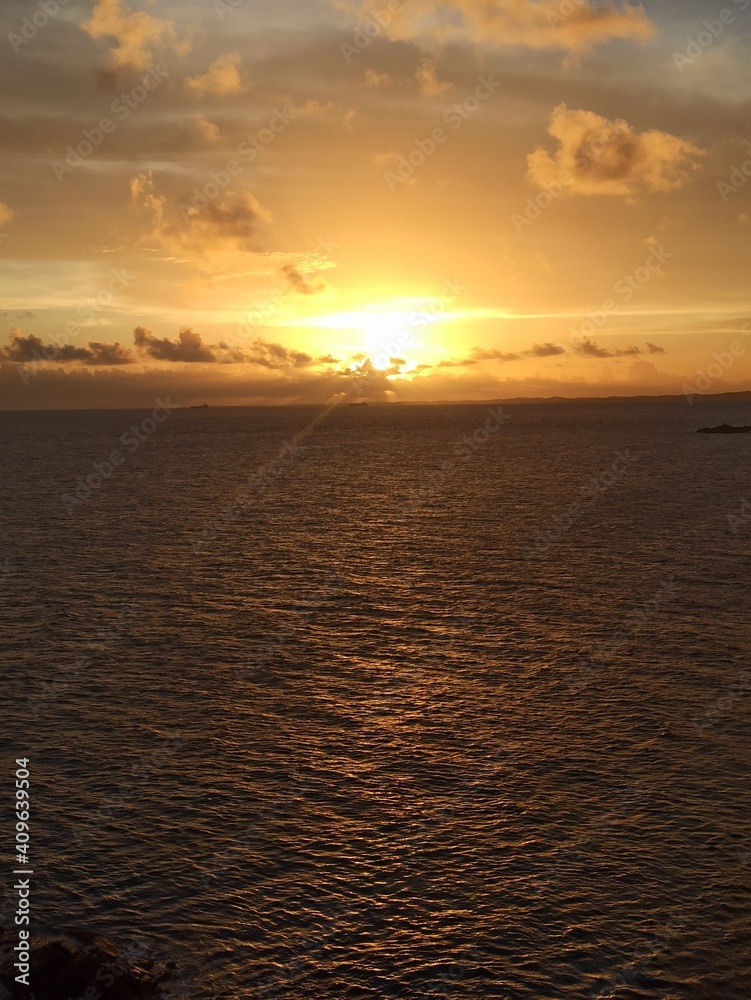 sunset over the sea sunset over the sea