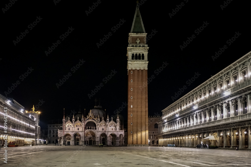 Piazza San Marco, Venice Italy night shoot