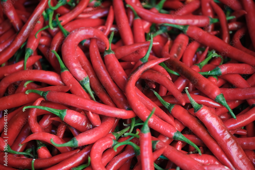 Indonesia Bali Negara - Pasar Umum Negara - State Public Market - Red hot chili peppers