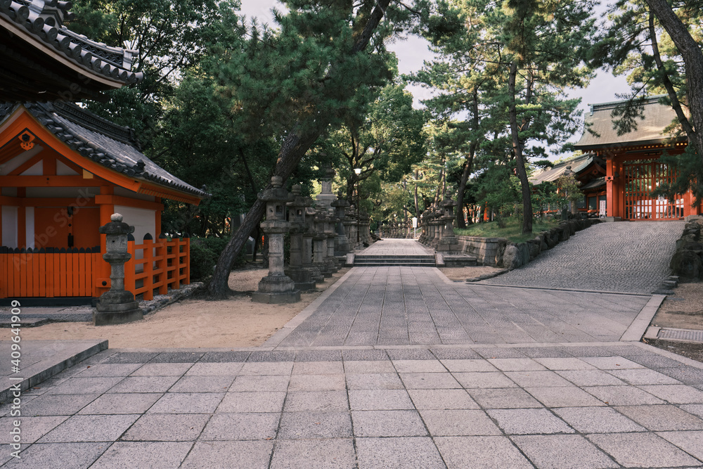 Sumiyoshi Taisha Grand Shrine in Osaka, Japan Sumiyoshi Taisha Grand Shrine in Osaka, Japan