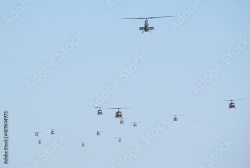 Turkish Army Helicopter Fleet in Action
