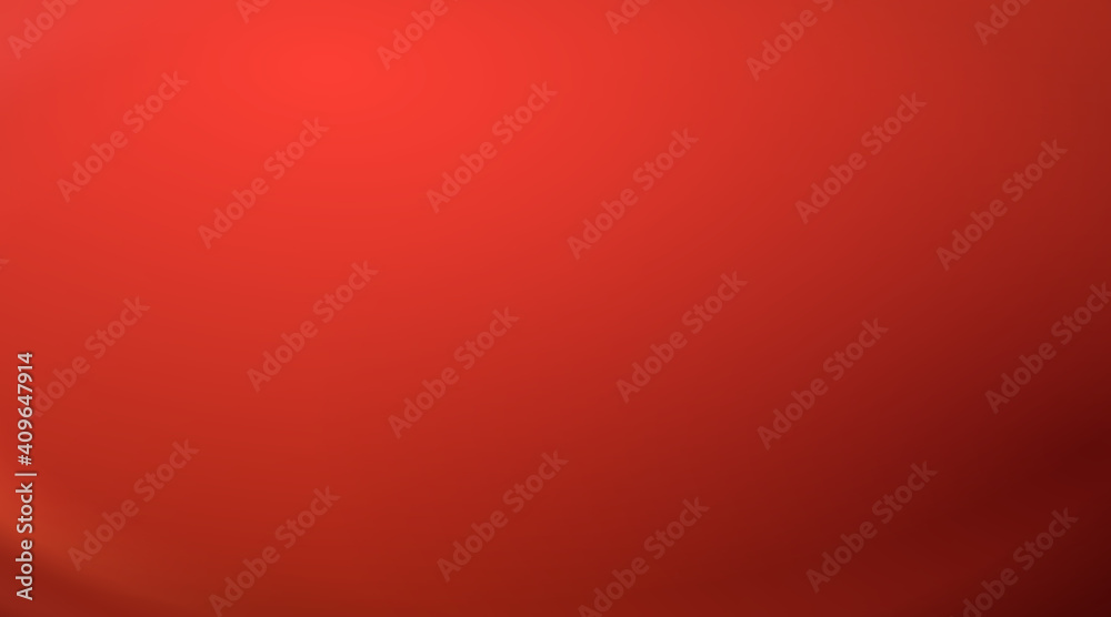 Soft red abstract background with a touch of coral and fiery orange tones. Rectangular banner mock up, shaded at the bottom, clean. Simple design. Vector illustration.