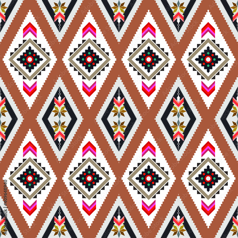 custom made wallpaper toronto digitalAbstract brown vertical geometric textile oriental with floral pattern traditional design for the background