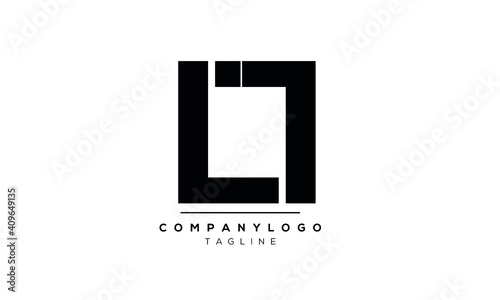 Abstract Letter Initial IL and LI Vector Logo Design Template