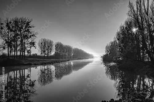 bords de Loire sous le brouillard, dizzinezz and fog on loire valley