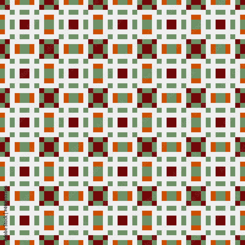 Fototapeta premium Abstract Cross Pattern generative computational art illustration