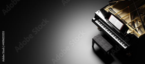 Photographie Classic grand piano keyboard