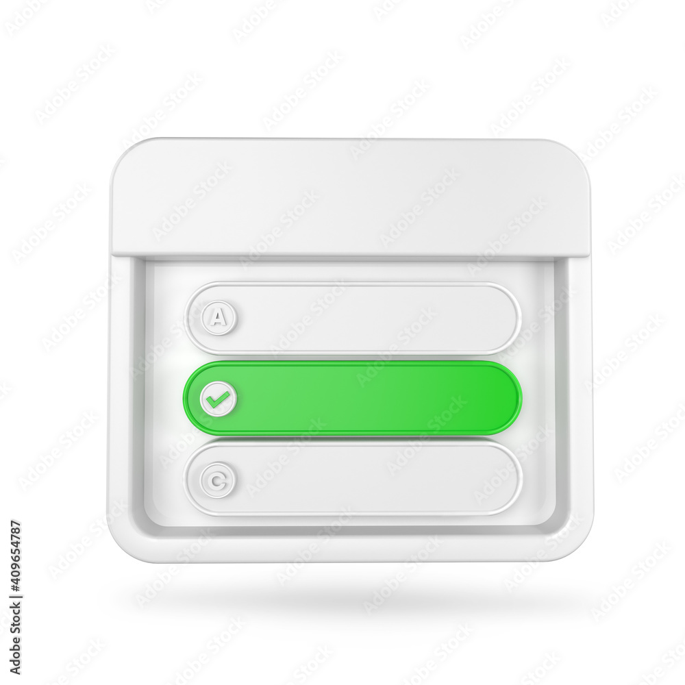 Ask me a question box on white background, 3d illustration Ask me a question box on white background, 3d illustration