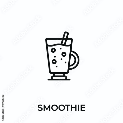 smoothie icon vector. smoothie sign symbol for modern design. Vector illustration 