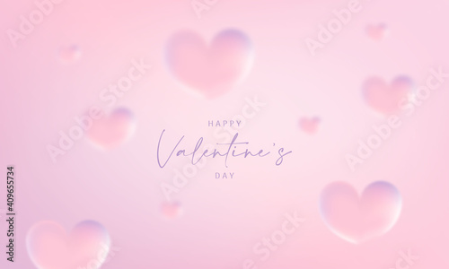 valentine background with hearts