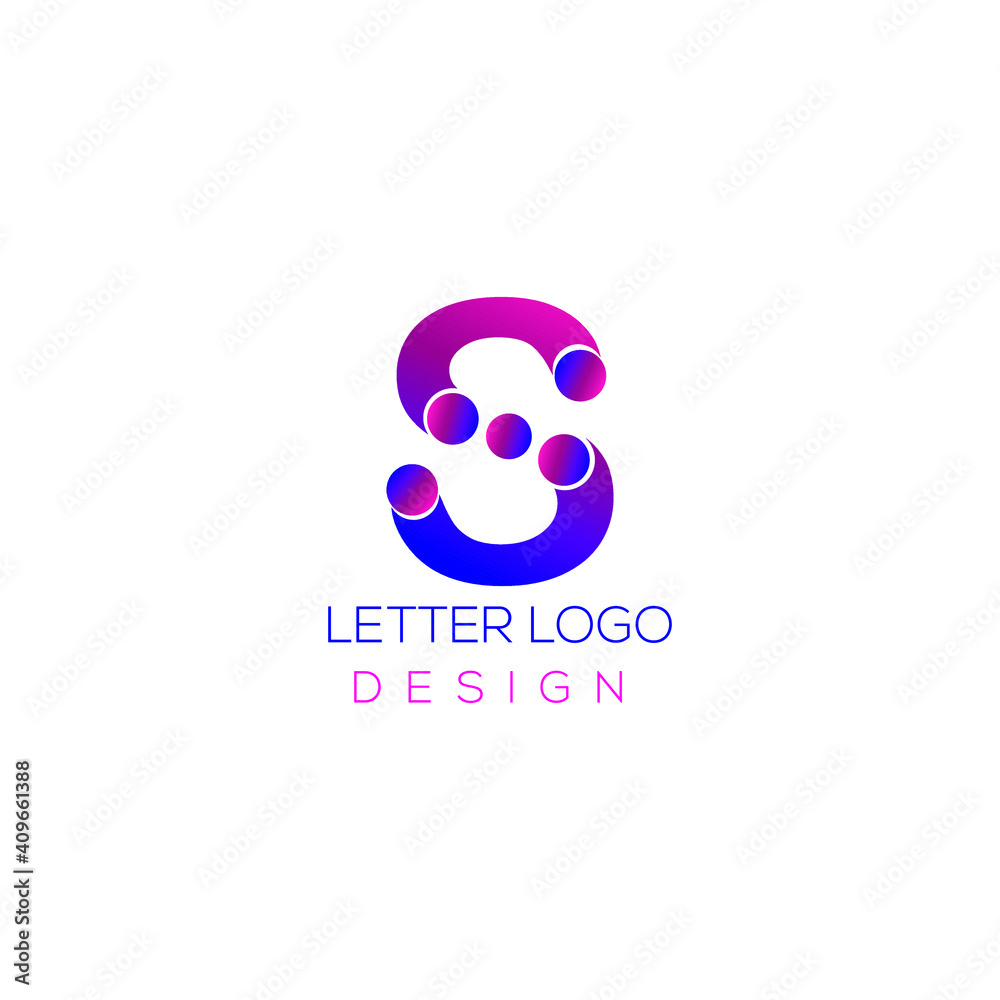 S LETTER LOGO DESIGN ON GRADIENT COLOR S LETTER LOGO DESIGN ON GRADIENT COLOR
