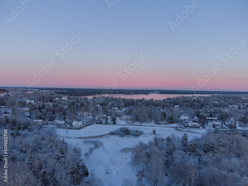 Winter shot of Erstaviken 