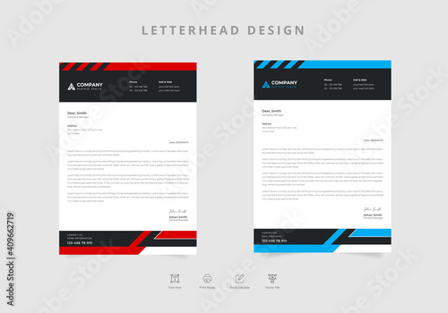 Elegant letterhead design