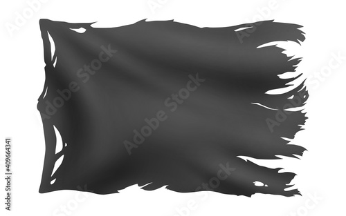 Fotografie, Obraz Flying pirate flag, black color